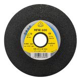 Klingspor 342219 MFW 600 hoogwaardige vliesschijven voor staal, roestvrij staal, non-ferrometalen, grijs, medium fijnheidsgraad, 125 mm x 6 mm x 22 mm, 5 stuks