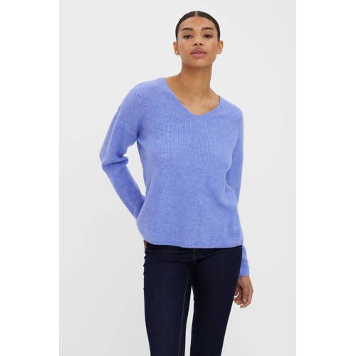 VERO MODA VMCREWLEFILE Sweater - Blauw