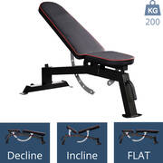 FitGoodz - halterbank - fitnessbank - trainingsbank - semi professioneel - incline/decline - belastbaar tot 200 kg