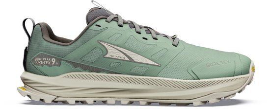 Altra Lone Peak 9+ GTX Trailschoen Heren - groen, beige, Maat 44,5
