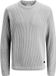 JACK & JONES JJEDOVER KNIT CREW NECK SN Hommes Pull Tricot S Gris Clair Chiné