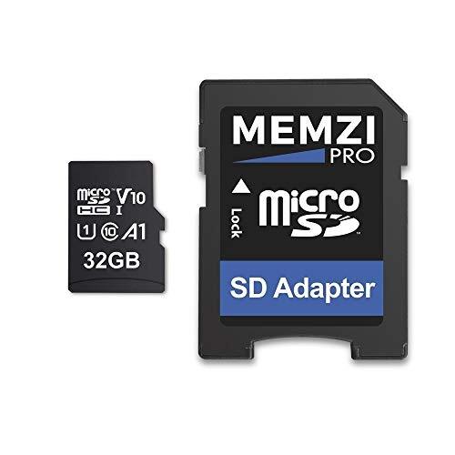 MEMZI PRO 32GB 100MB/s Micro SDHC-geheugenkaart voor Oppo Reno 5G, RX17 Pro/Neo, AX7, F11, R11 mobiele telefoons - Fast Class 10 U1 A1 App Performance V10 HD-opname met SD-adapter