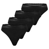 Triumph Dames string 4 pack Feel of Modal zwart