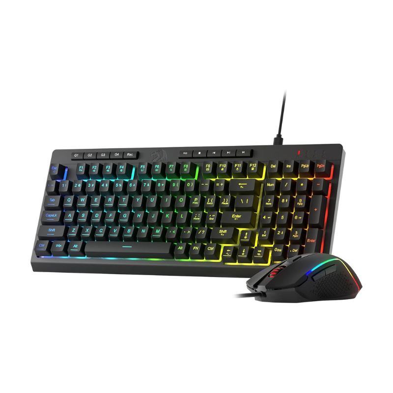 Redragon S141 Gaming Keyboard and Mouse Combo - K515 Wired RGB Membrane Keyboard & 10000 DPI Mouse