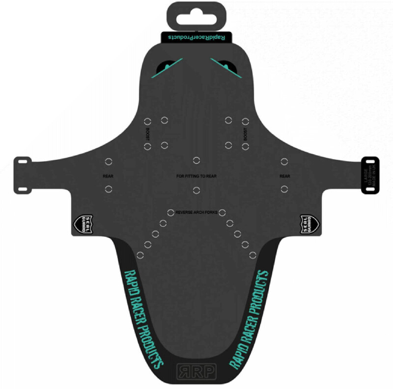 RRP EnduroGuard Mudguard Standard, black/turquoise