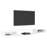 vidaXL Wandgemonteerd TV-meubel Muurmontage Wit 180 x 28 x 21 cm
