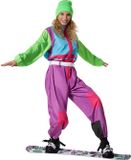 Tectake dressforfun - dameskostuum retro 80er 90er ski pak - S