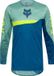 FOX Flexair Fracture Motorcross trui Blauw/turquoise/geel Maat M