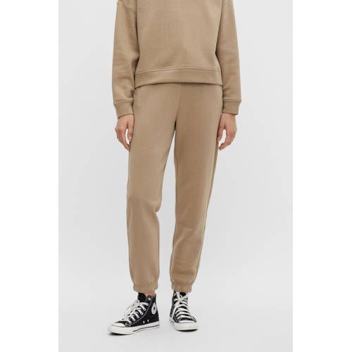 PIECES PCCHILLI High Waist Sweatpants - Light Brown