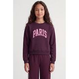JJXX GIRL sweater met tekst - donkerrood