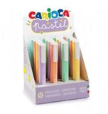 Carioca 43035 permanente marker Brede punt Groen, Magenta, Oranje, Geel 16 stuk(s)