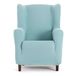 Eysa Bi-elastische bankhoes voor oorfauteuil, kleur: marineblauw, design Harlem