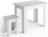 Vicco Roman Table à manger avec chaise – 90 x 60 cm Blanc