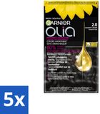 Garnier Olia 2 - Coloration capillaire - Diamant Noir - Sans Ammoniac - 5 pièces