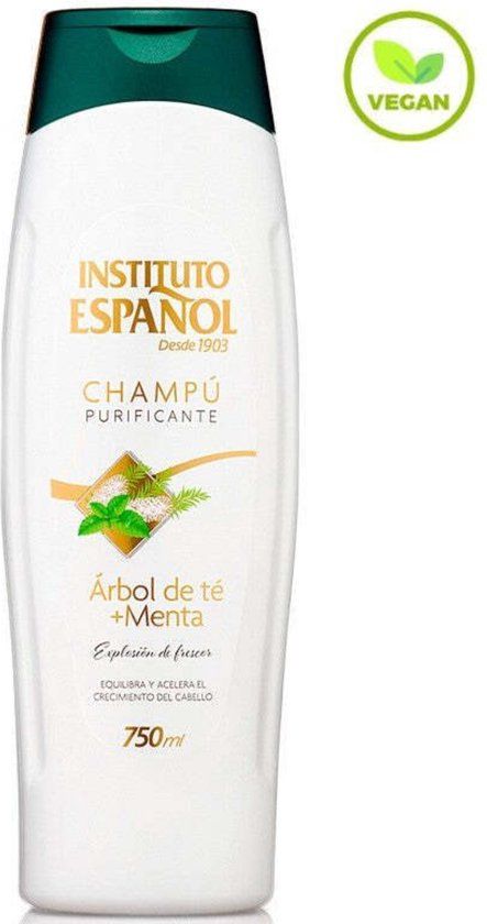 Instituto Espanol Champu Purificante Arbol De Te + Menta - 750 ml