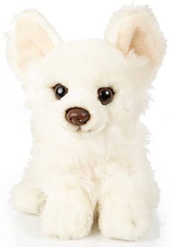 Uni-Toys Chihuahua wit, zittend - 18 cm (lengte) - pluche hond - pluche dier, knuffeldier