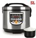 Cuisinière de voyage - Cuisinière multifonctionnelle - 5 litres de capacité - 700 W - Écran LCD - Cuiseur vapeur et fonction de maintien au chaud - 220 V, prise UE - Convient pour 2-5 personnes