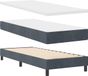 vidaXL Boxspringbed met hoofdeinde Donkergrijs 200 x 80 cm Fluweel