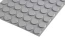 RS PRO Zelfklevende voeten, lijm, cilindrisch, 4,1 mm, grijs, ø 19,1 mm, PUR, 65,6 °C max, verpakking van 49 stuks