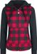 R.E.D. by EMP R.E.D. Rock-Engineered Design Zwart-rood jack met capuchon - Dames - M