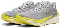 Puma Deviate Nitro 4 Heren Hardloopschoenen Vibrant Silver-Lux Lime Maat 48.5