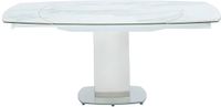 Vente-unique Uitschuifbare eettafel TALICIA - 4 tot 6 personen - Keramiek en ijzer