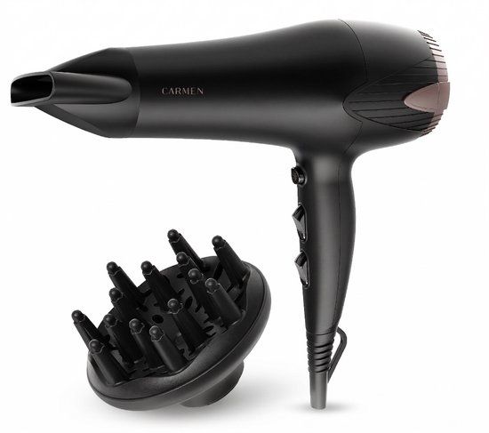 Carmen CHD2365B Haardroger 2300W Zwart/Roségoud
