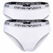 Emporio Armani Essential Cotton damesslips, verpakking van 2 stuks, wit/wit