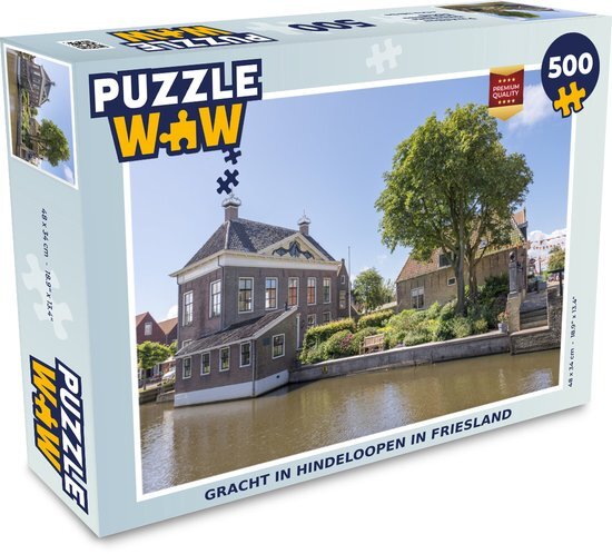 MuchoWow Puzzel Gracht in Hindeloopen in Friesland - Legpuzzel - Puzzel 500 stukjes