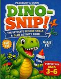 Dino-Snip!: The Ultimate Scissor Skills & Glue Activity Book for Kids Ages 3-6: Cut, Glue, Create and Roar!