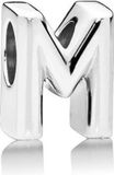 Pandora Bedel zilver Letter M 797467