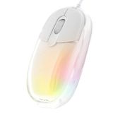 T'nB Lumy Optische kabelmuis 1000 dpi lichttherapie wit