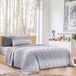 Drops Ensemble de literie, 100% Coton, 140x200 cm, couleur : gris