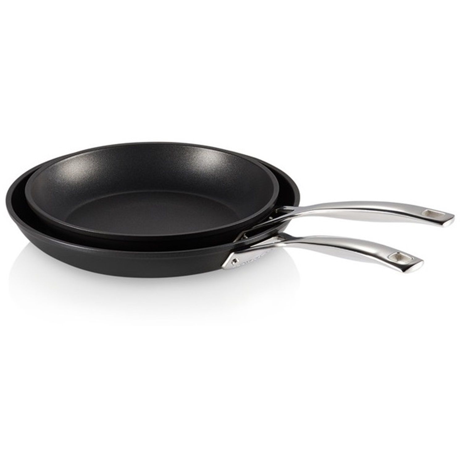 Le Creuset Les Forgées TNS Koekenpannenset - 24 & 28 cm - Zwart