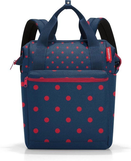 Reisenthel Allrounder R Schouder/ Rugtas - 12L - Mixed Dots Red Rood