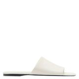 Mango Ecru Leather Slippers