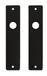 AMI Plaque de porte intérieure Blind/Loop 180/41 RH Noir KS BL BE