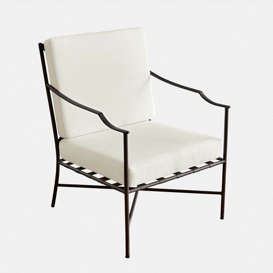 LOBERON Stoel Vexford zwart/wit