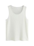 Next - Heren - Hemdje met verticale ribbels - Wit