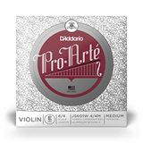 D'Addario Pro-Arte 4/4 Schaal Medium Spanning Enkele Aluminium Wond E String voor Viool