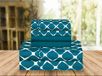 Elegant Comfort Luxe zachte lakens Bloomingdale patroon 1500 draadtelling Percale Egyptische kwaliteit zachtheid rimpel en vervaagd bestendig (6-delig) beddengoed set, koningin, Teal