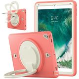 YEQIU Case voor iPad 10.2 9e/8e/7e generatie 2021/2020/2019 met 360 graden draaibare kickstand, modieuze schokbestendige hoes met potloodhouder en handriem