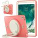 YEQIU Case voor iPad 10.2 9e/8e/7e generatie 2021/2020/2019 met 360 graden draaibare kickstand, modieuze schokbestendige hoes met potloodhouder en handriem