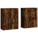 vidaXL Hangkasten - 2 stuks - Gerookt Eiken - 69,5x34x90 cm