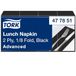Tork Papieren Servetten Zwart, 1/8 vouwen, 2 -laags, 200 servetten, 16.3cm x 8.2cm, 477851