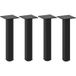 Pieds de table basse 4 pièces noir 30-32 cm acier