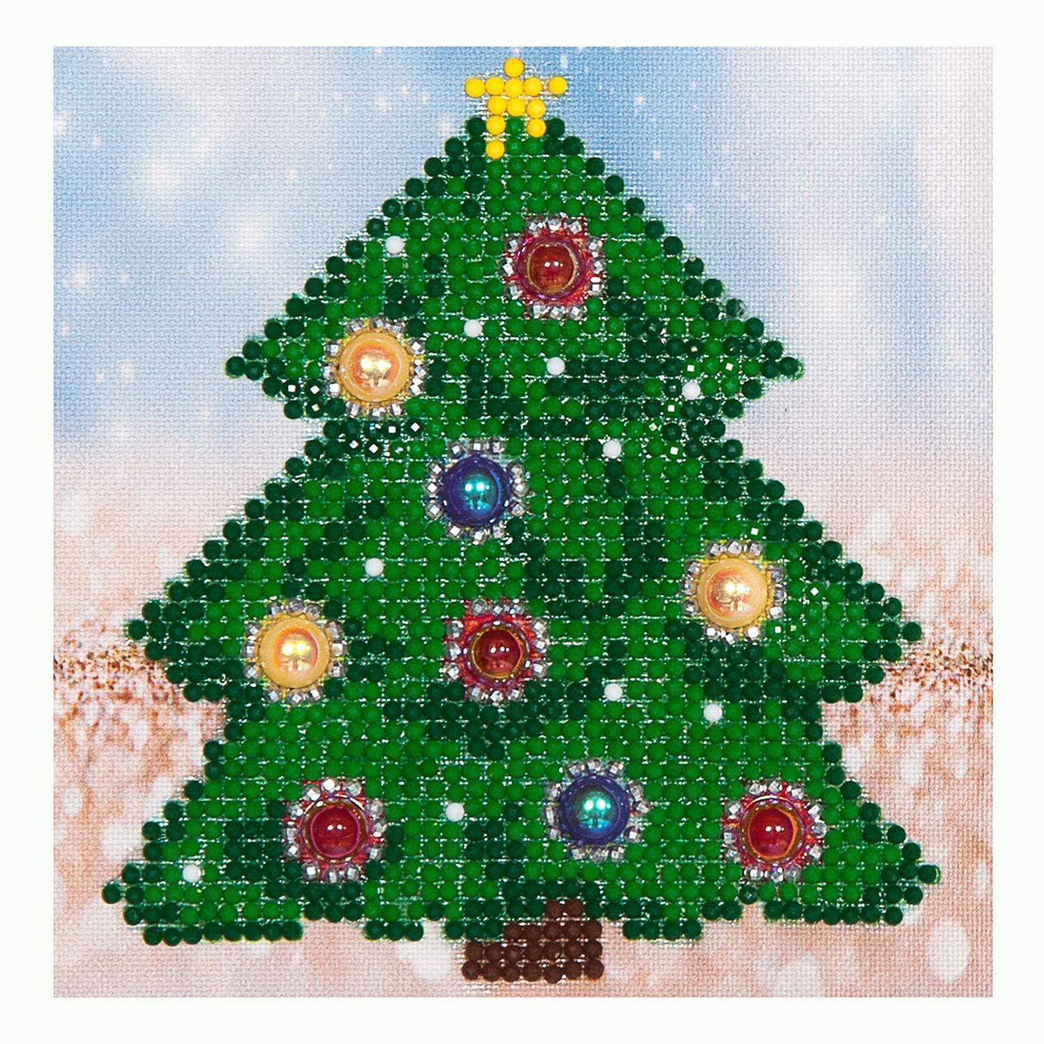 Diamond Dotz DD2.036 Diamond Dotz® - 13,5X13,5cm - Christmas Tree picture