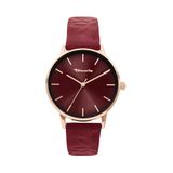 Tamaris dameshorloge met Lederband – Runde schlichte horloge voor dames 36 mm - horloge in zilver, Gold, Roségoud, Zwart, Blauw, Groen, Lila, Roze uvm