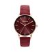 Tamaris dameshorloge met Lederband – Runde schlichte horloge voor dames 36 mm - horloge in zilver, Gold, Roségoud, Zwart, Blauw, Groen, Lila, Roze uvm