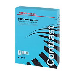 Office Depot Gekleurd papier A4 160 g/m² Blauw 250 Vel
